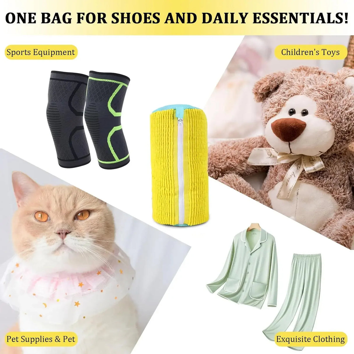 Durable Shoe Washing Machine Bag for All Shoe Types