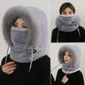 Winter Plush Warm Thick Hood with Scarf