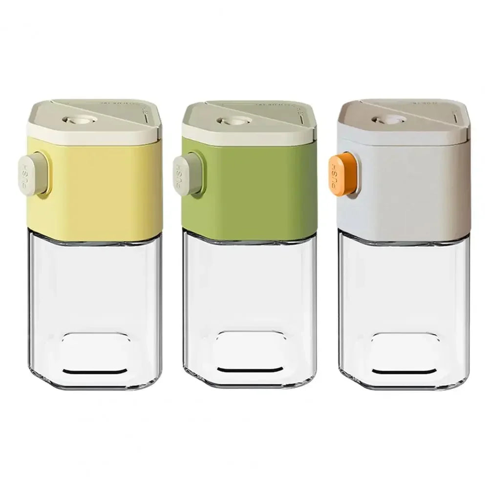 Moisture-proof Seasoning Bottle That Can Extrude 0.5 Grams Of Salt Or Sprinkle Larger Measurements Without Clumping