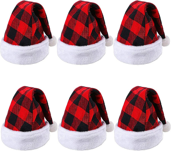 2 Pc Christmas Plaid Hats.