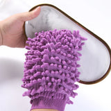 5PCS Double-sided Microfiber Washable Cleaning Mitt