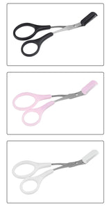 Stainless Steel Eyebrow Scissors with Comb