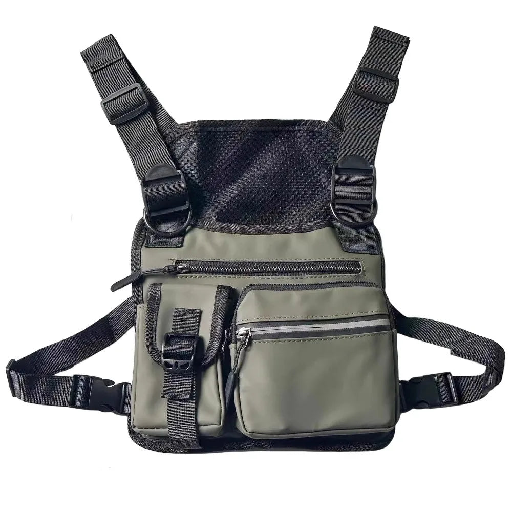 Men's Workwear functional vest chest bag