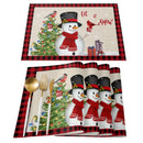 Christmas linen Table place mats