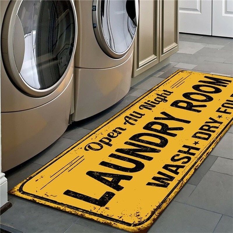 Laundry Room Non-Slip Floor Mat.