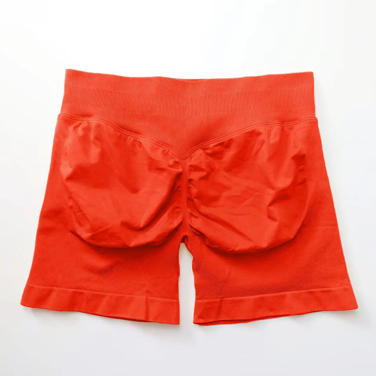 NCLAGEN 4.5" Women's  Low Ribbed Band Scrunch Butt Seamless Impact Shorts