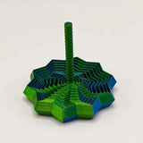 3D Printed Expanded Sensory Hexagon Fidget with Handle For Stress Relief