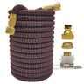 High Pressure Expandable PVC Garden Water Hose with Double Metal Connector.