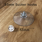 5/10Pcs 40 mm Adhesive Suction Cup Hooks with Screws  Door