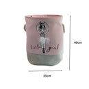 Foldable Canvas Cartoon Animal Laundry Basket OR Toy Storage.