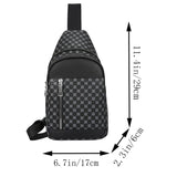 Men And Women's Single Shoulder Patchwork Dot Design Bag