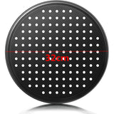 4 Size Nonstick Carbon Steel Pizza Pan with Holes