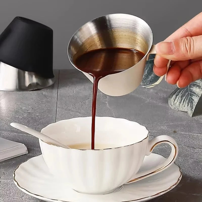 Stainless Steel with Measurement Espresso Extraction Cup