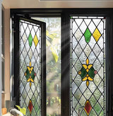 Electrostatic Vintage Stained Glass Window Sticker