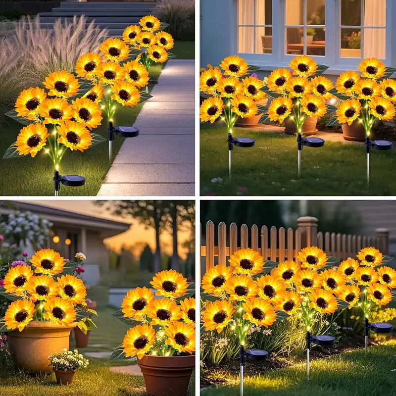 Solar Garden Sunflower Lights