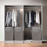 Large Capacity Folding Stackable Storage Boxes With Handles
