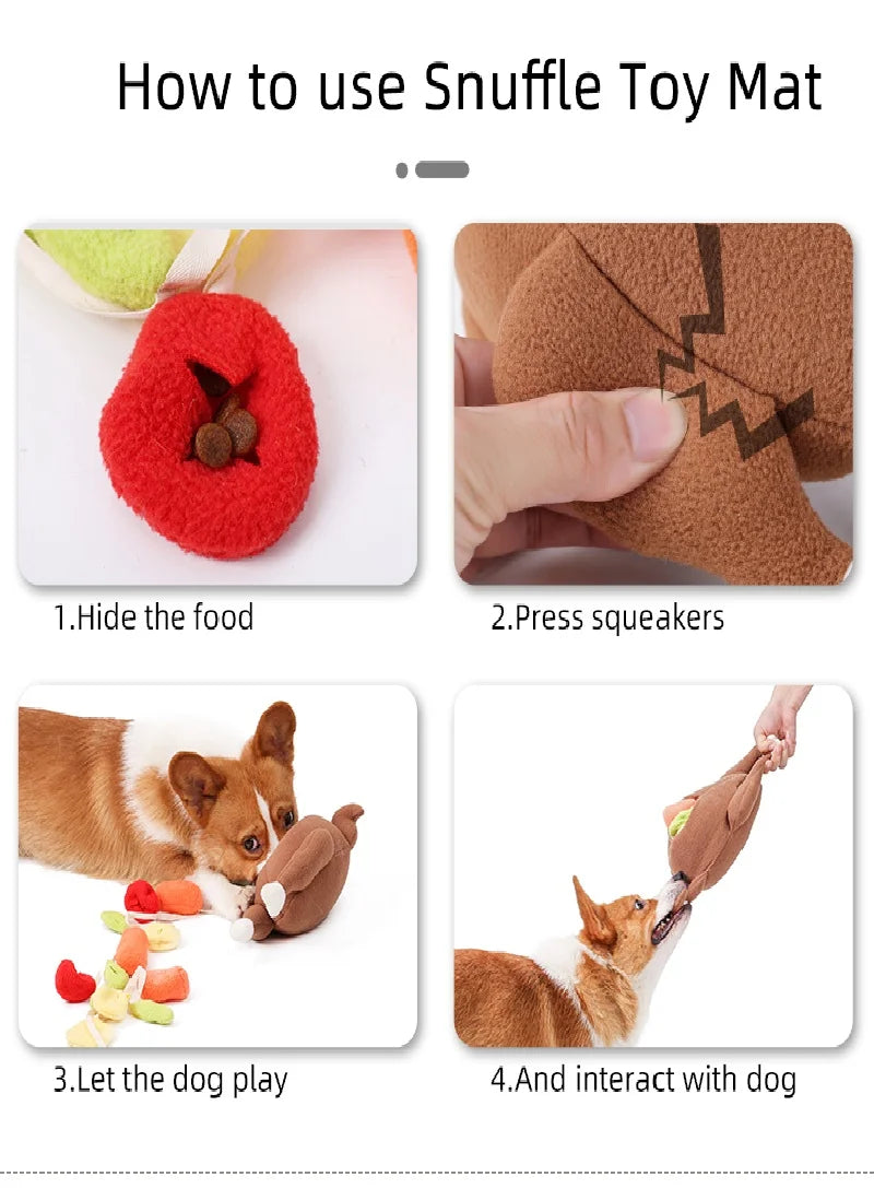 Pet Snuffle Roasted Turkey Toy