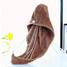 1PCS Microfiber Hair Towel With Button Fastener