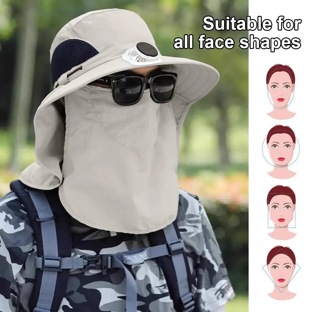 Solar Charging Fan Hat
