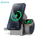 Proove Iron Hide QI2 3in1 15W Fast Wireless Charging Autorotation For Watches Or Earphones