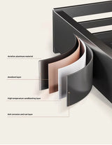 Aluminum Bathroom/Kitchen Shelf For Accessories With Towel Bar