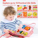 Montessori Toddler Busy Board For Educational Activity Motor Skills