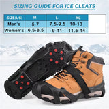 Tungsten Steel 10 Studs Ice Cleats for Shoes and Boots