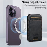 Leather Magnetic Wallet With Card Holder For iPhone 16 Pro Max 15 14 13 12 11