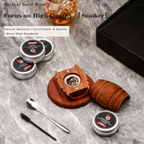 Wooden Smoke Infuser For Old Fashioned Bourbon Drinks