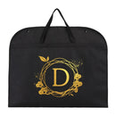 Dustproof  Hanging Garment Bag With Monogram Decorative Wreath Initials