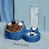 2-in-1 Stainless Steel Automatic Water And Food Dispenser