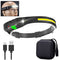 USB Rechargeable Head Lamp/Flashlight USB Rechargeable LED COB Built-in Battery With 5 Lighting Modes.