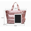 Crossbody yoga/gym waterproof bag. Two compartments to separate wet/dry clothes.