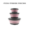 3 Pieces Silicone Folding Bowls with Lids