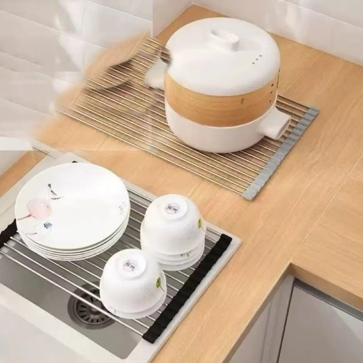 Stainless Steel Dish Drain Rack Or Vegetable Strainer Rack