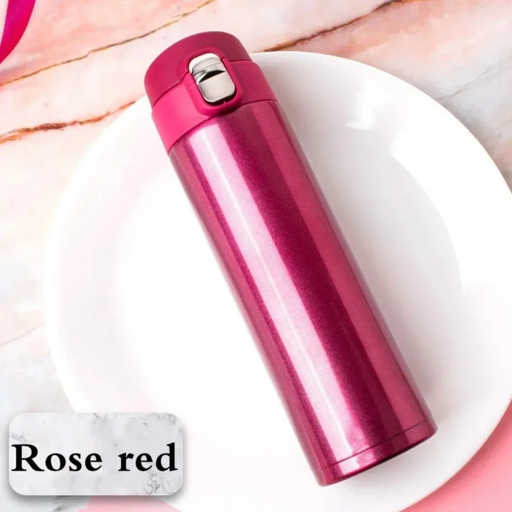500M/16 Oz Insulated Stainless Steel BPA Free Leakproof Water Bottle