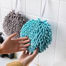 Soft Chenille Microfiber Super Absorbent Hanging Hand Towel.