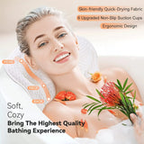 Bath Pillow for Neck & Back Support with Strong Suction Cups