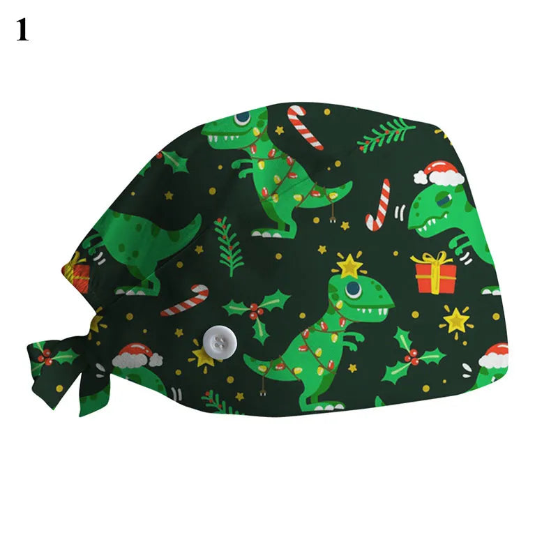 Christmas Scrubs Caps.