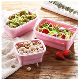 4 Pcs Collapsible Silicone Microwave Food Container.