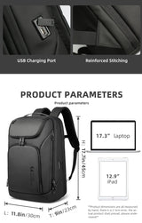 HK Multifunctional Backpacks Fits 17.3" Laptop