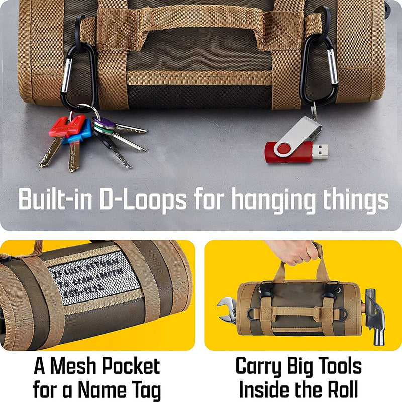Multi-Purpose Roll Up Multi Pocket Tool Bag Organizer.