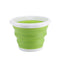 10L/5L/3L Collapsible silicone washing bucket with lid.