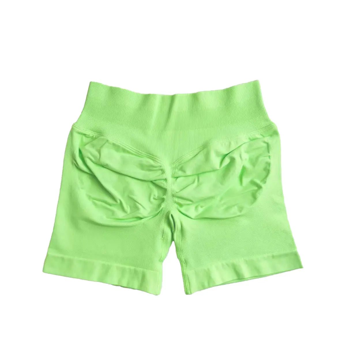 NCLAGEN 4.5" Women's  Low Ribbed Band Scrunch Butt Seamless Impact Shorts