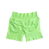 NCLAGEN 4.5" Women's  Low Ribbed Band Scrunch Butt Seamless Impact Shorts