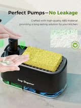 Dish Soap Dispenser with Sponge For Kitchen's
