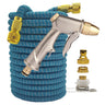 High Pressure Expandable PVC Garden Water Hose with Double Metal Connector.