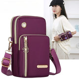 Women's Lightweight Nylon Crossbody Or Arm Bag