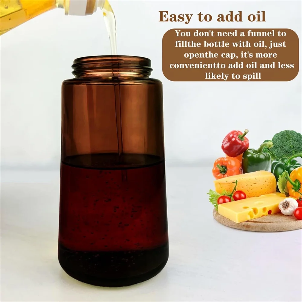 2-in-1 16 OZ Glass Leakproof Oil Sprayer & Dispenser For Cooking
