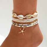 Women's Summer Beaded Beach Anklet